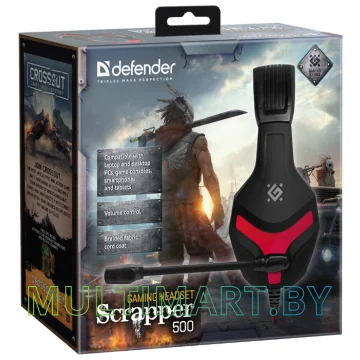 Наушники Defender Scrapper 500 (черный/красный) картинка 8